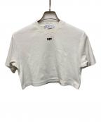 OFFWHITEオフホワイト）の古着「LOGO DETAIL CROPPED T-SHIRT」｜ホワイト