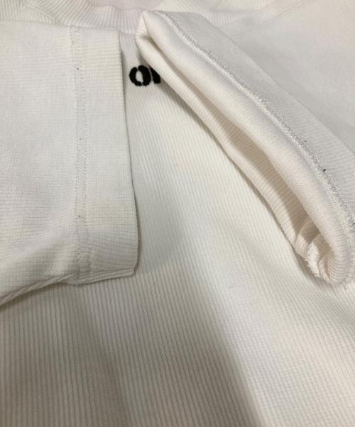 OFFWHITE（オフホワイト）OFFWHITE (オフホワイト) LOGO DETAIL CROPPED T-SHIRT ホワイト サイズ:Lの古着・服飾アイテム