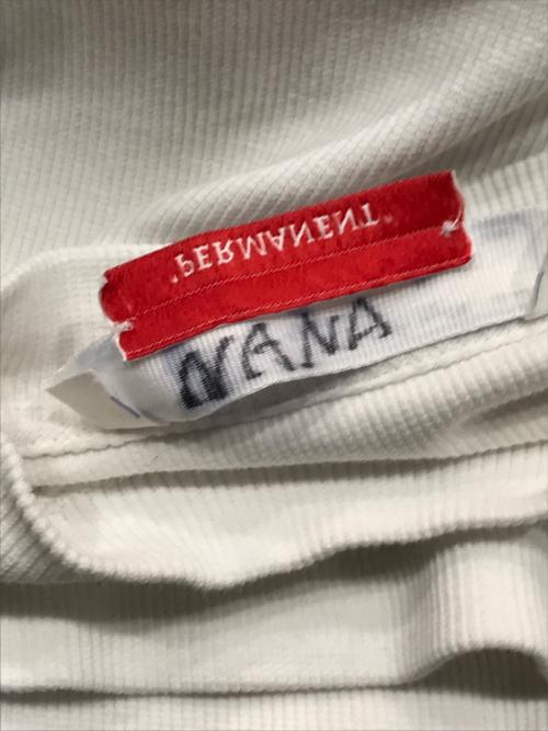 OFFWHITE（オフホワイト）OFFWHITE (オフホワイト) LOGO DETAIL CROPPED T-SHIRT ホワイト サイズ:Lの古着・服飾アイテム