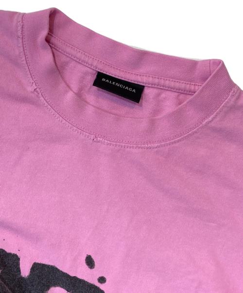BALENCIAGA（バレンシアガ）BALENCIAGA (バレンシアガ) Hand Drawn BB Icon Tee ピンク サイズ:XSの古着・服飾アイテム