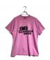 BALENCIAGA（バレンシアガ）の古着「Hand Drawn BB Icon Tee」｜ピンク