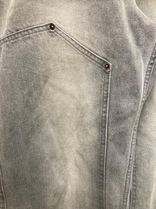 BADWAY（バッドウェイ）BADWAY (バッドウェイ) Coating double knee denim グレー サイズ:Mの古着・服飾アイテム