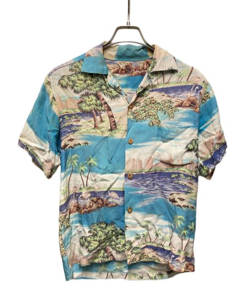 PALI HAWAIIAN STYLE（パリ・ハワイアン・スタイル）PALI HAWAIIAN STYLE (パリ・ハワイアン・スタイル) アロハシャツ ブルー サイズ:-の古着・服飾アイテム