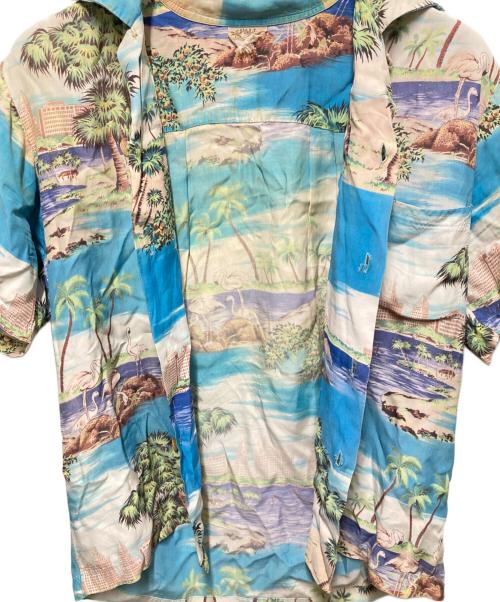 PALI HAWAIIAN STYLE（パリ・ハワイアン・スタイル）PALI HAWAIIAN STYLE (パリ・ハワイアン・スタイル) アロハシャツ ブルー サイズ:-の古着・服飾アイテム