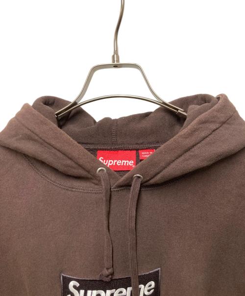 SUPREME（シュプリーム）SUPREME (シュプリーム) Box Logo Hooded Sweatshirt ブラウン サイズ:Mの古着・服飾アイテム