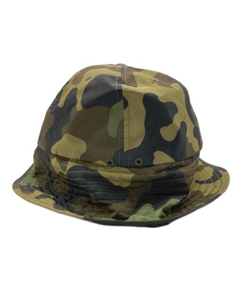 stussy（ステューシー）stussy (ステューシー) カモフラ日除け付きキャップ カーキの古着・服飾アイテム