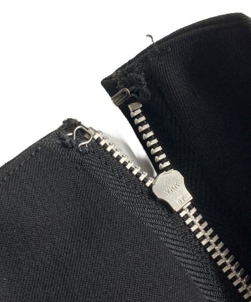 Y's（ワイズ）Y's (ワイズ) ウールギャバドッキングスカート ブラック サイズ:2の古着・服飾アイテム