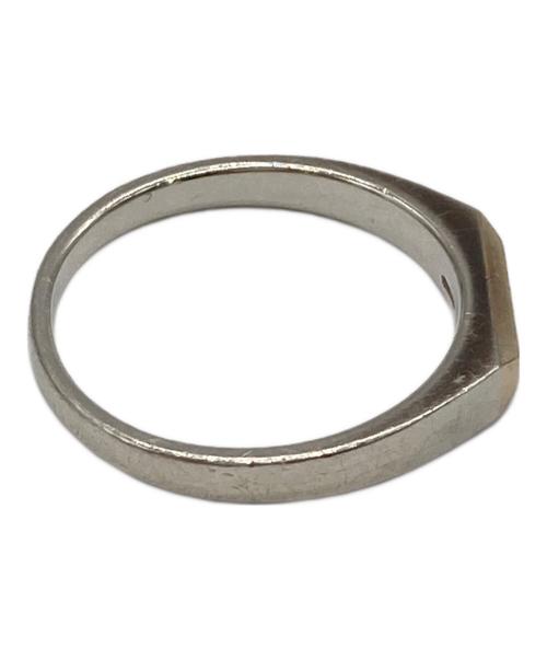 Simmon（シモン）simmon (シモン) SIGNET RING ナローカットリング シルバー×ゴールド サイズ:１4.5の古着・服飾アイテム