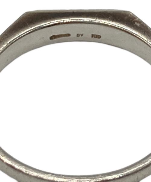 Simmon（シモン）simmon (シモン) SIGNET RING ナローカットリング シルバー×ゴールド サイズ:１4.5の古着・服飾アイテム