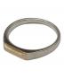 simmon（シモン）の古着「SIGNET RING ナローカットリング」｜シルバー×ゴールド