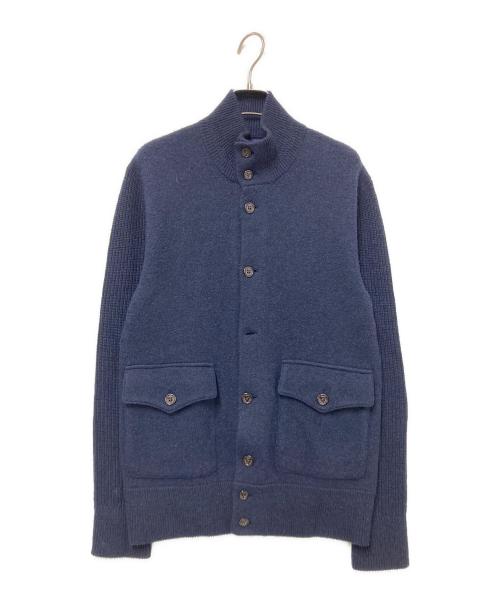 POLO RALPH LAUREN（ポロ・ラルフローレン）POLO RALPH LAUREN (ポロ・ラルフローレン) カシミヤ混ニットカーディガン ネイビー サイズ:XSの古着・服飾アイテム