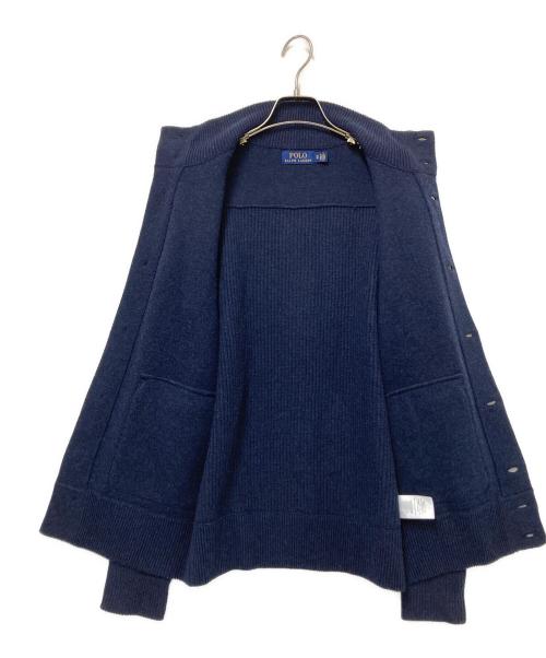 POLO RALPH LAUREN（ポロ・ラルフローレン）POLO RALPH LAUREN (ポロ・ラルフローレン) カシミヤ混ニットカーディガン ネイビー サイズ:XSの古着・服飾アイテム