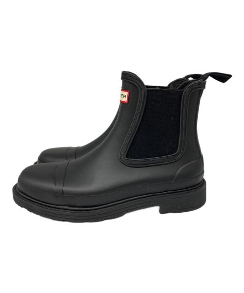HUNTER（ハンター）HUNTER (ハンター) サイドゴアブーツ ブラック サイズ:US7の古着・服飾アイテム