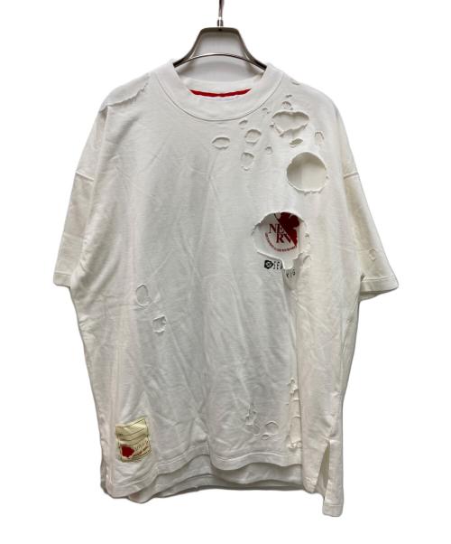 SEVESKIG（セヴシグ）SEVESKIG (セヴシグ) EVANGELION S/SL Tee ホワイト サイズ:Mの古着・服飾アイテム