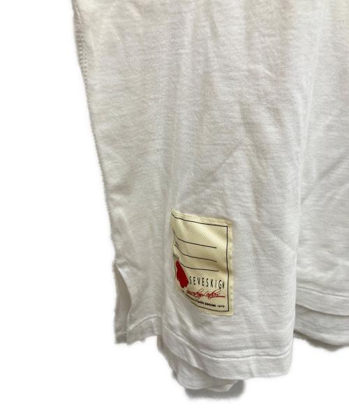 SEVESKIG（セヴシグ）SEVESKIG (セヴシグ) EVANGELION S/SL Tee ホワイト サイズ:Mの古着・服飾アイテム