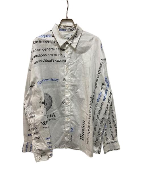 Etudes（エチュード）Etudes (エチュード) wikipedia ILLUSION PAGE WIKIPEDIAシャツ ホワイト サイズ:46の古着・服飾アイテム