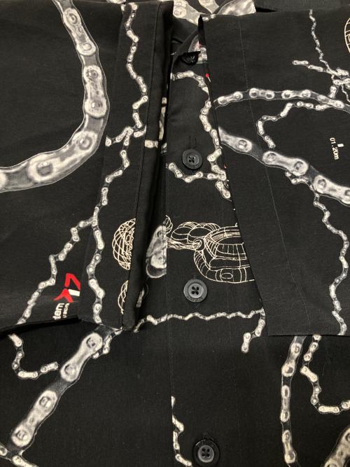 ecko complex（エコーコンプレックス）ecko complex (エコーコンプレックス) 総柄半袖シャツ ブラック サイズ:XXLの古着・服飾アイテム