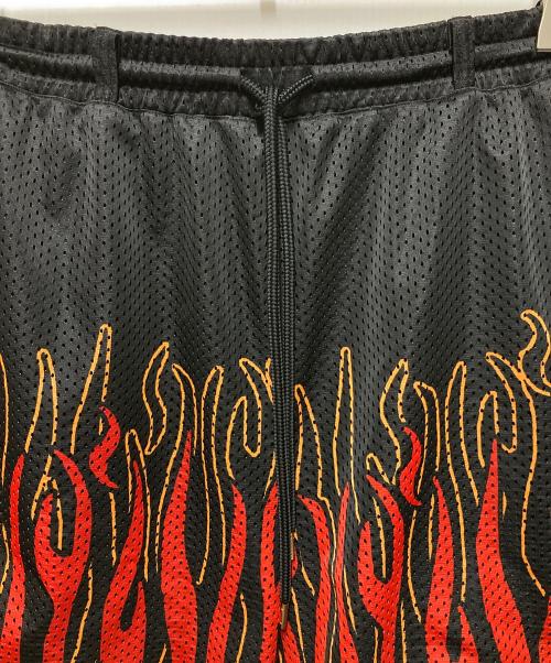 COTTON PAN（コットンパン）COTTON PAN (コットンパン) メッシュファイヤーパターンハーフパンツ ブラック サイズ:3の古着・服飾アイテム