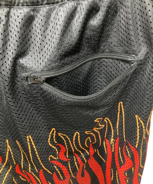 COTTON PAN（コットンパン）COTTON PAN (コットンパン) メッシュファイヤーパターンハーフパンツ ブラック サイズ:3の古着・服飾アイテム