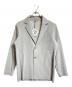 HOMME PLISSE ISSEY MIYAKE（オム プリッセ イッセイ ミヤケ）の古着「BASICプリーツテーラードジャケット」｜グレー