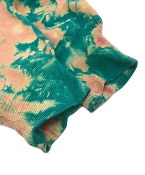 Champion（チャンピオン）Champion (チャンピオン) タイダイリバースウィーブスウェットパーカー オレンジ×グリーン サイズ:Ｌの古着・服飾アイテム