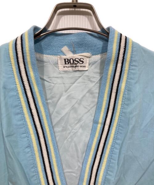 BOSS HUGO BOSS（ボス ヒューゴボス）BOSS HUGO BOSS (ボス ヒューゴボス) Vネックブルゾン ブルー サイズ:表記なしの古着・服飾アイテム