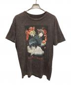 DEATH NOTEデスノート）の古着「アニメプリントTシャツ」｜ブラウン
