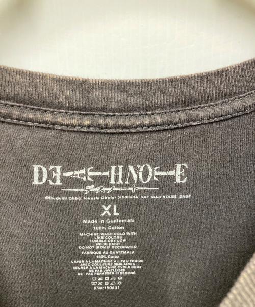 DEATH NOTE（デスノート）DEATH NOTE (デスノート) アニメプリントTシャツ ブラウン サイズ:XLの古着・服飾アイテム