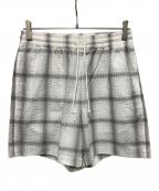 COOTIE PRODUCTIONSクーティープロダクツ）の古着「T/C Sucker Ombre Check Easy Shorts」｜グレー