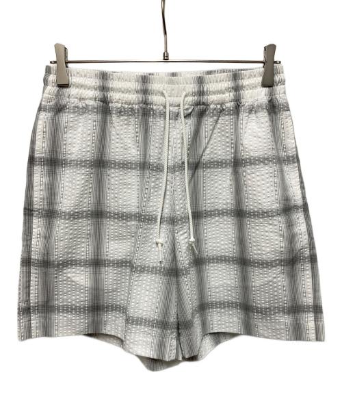 COOTIE PRODUCTIONS（クーティープロダクツ）COOTIE PRODUCTIONS (クーティープロダクツ) T/C Sucker Ombre Check Easy Shorts グレー サイズ:Sの古着・服飾アイテム