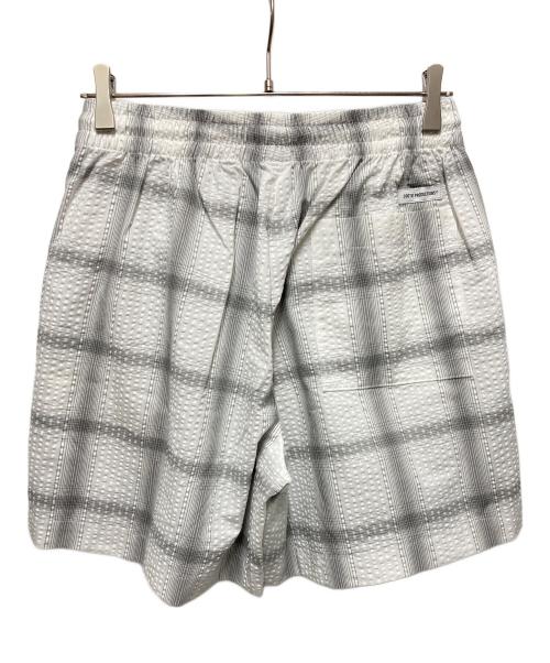 COOTIE PRODUCTIONS（クーティープロダクツ）COOTIE PRODUCTIONS (クーティープロダクツ) T/C Sucker Ombre Check Easy Shorts グレー サイズ:Sの古着・服飾アイテム
