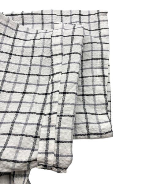 SOWBOW（ソウボウ）SOWBOW (ソウボウ) シアサッカーチェックS/Sシャツ ホワイト サイズ:3の古着・服飾アイテム