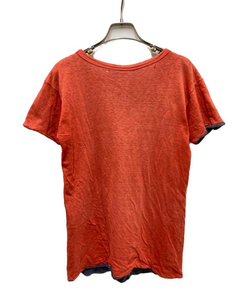 USED（ユーズド）USED (ユーズド) ダブルフェイスTシャツ レッド サイズ:-の古着・服飾アイテム