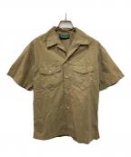 POLO COUNTRYポロカントリー）の古着「オープンカラーシャツ」｜ブラウン
