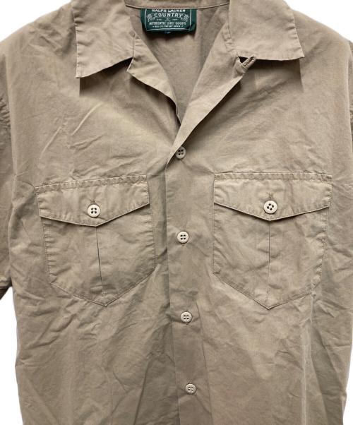 POLO COUNTRY（ポロカントリー）POLO COUNTRY (ポロカントリー) オープンカラーシャツ ブラウン サイズ:9の古着・服飾アイテム