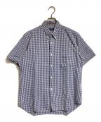 COMME des GARCONS HOMMEコムデギャルソン オム）の古着「インサイドアウトギンガムチェックシャツ」｜グレー