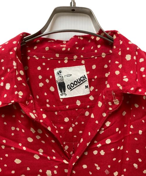 GOOUCH（グーチ）GOOUCH (グーチ) レーヨンシャツ レッド サイズ:Mの古着・服飾アイテム