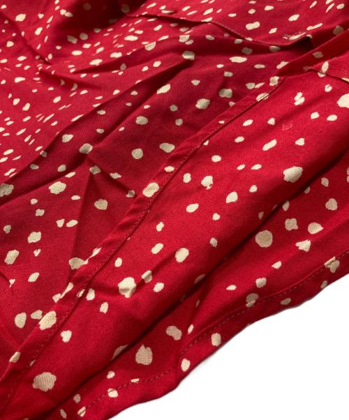 GOOUCH（グーチ）GOOUCH (グーチ) レーヨンシャツ レッド サイズ:Mの古着・服飾アイテム