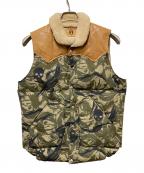 RockyMountainFeatherBed×Hysteric Glamourロッキーマウンテンフェザーベッド×ヒステリックグラマー）の古着「Christy Vest/コラボダウンベスト」｜グリーン