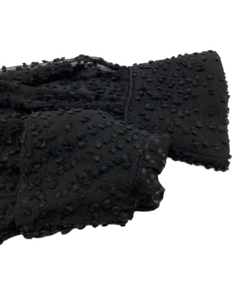 CLANE（クラネ）CLANE (クラネ) SNOW DOT JACQUARD TOPS ブラック サイズ:2の古着・服飾アイテム