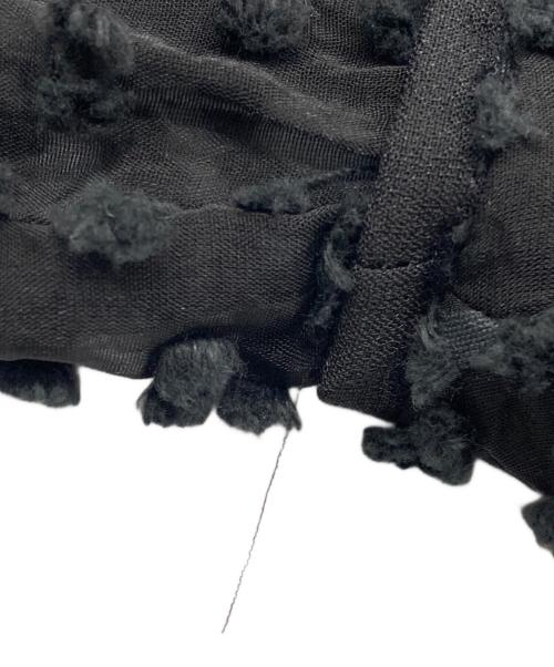 CLANE（クラネ）CLANE (クラネ) SNOW DOT JACQUARD TOPS ブラック サイズ:2の古着・服飾アイテム