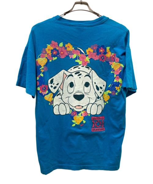 walt disneys（ウォルト ディズニー）walt disneys (ウォルト ディズニー) 90’S両面プリントキャラクターTシャツ ブルー サイズ:Lの古着・服飾アイテム
