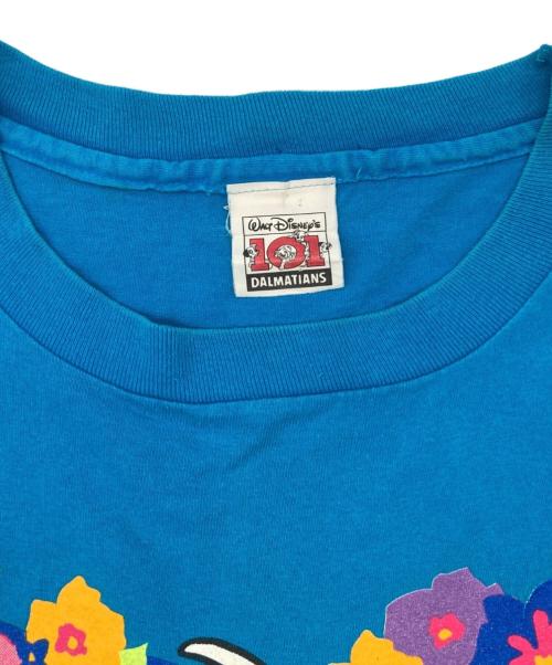walt disneys（ウォルト ディズニー）walt disneys (ウォルト ディズニー) 90’S両面プリントキャラクターTシャツ ブルー サイズ:Lの古着・服飾アイテム