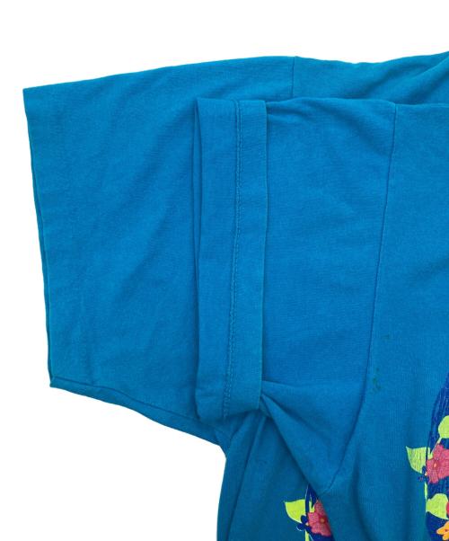 walt disneys（ウォルト ディズニー）walt disneys (ウォルト ディズニー) 90’S両面プリントキャラクターTシャツ ブルー サイズ:Lの古着・服飾アイテム