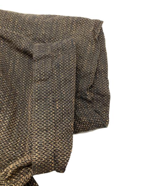 CMMN SWDN（コモンスウェーデン）CMMN SWDN (コモンスウェーデン) コットンリネンオープンカラーシャツ ブラウン サイズ:48の古着・服飾アイテム