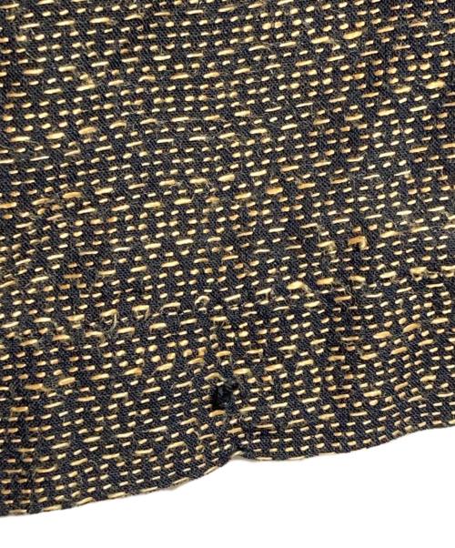 CMMN SWDN（コモンスウェーデン）CMMN SWDN (コモンスウェーデン) コットンリネンオープンカラーシャツ ブラウン サイズ:48の古着・服飾アイテム