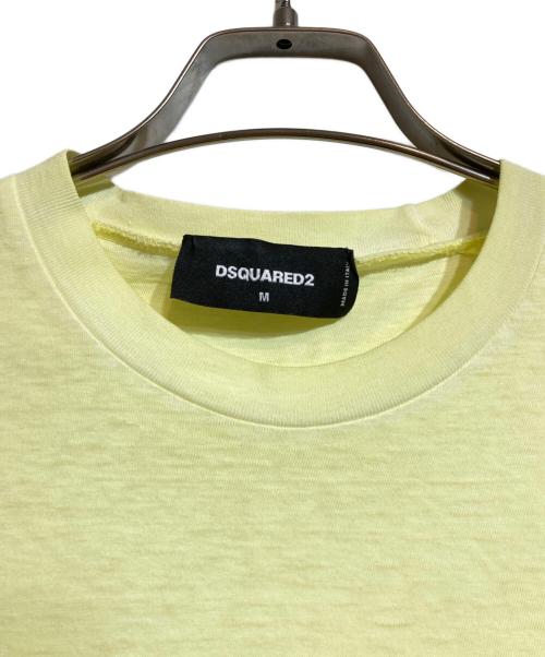 DSQUARED2（ディースクエアード）DSQUARED2 (ディースクエアード) SURF CREW L/S T-SHIRT イエロー サイズ:Mの古着・服飾アイテム