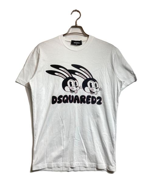 DSQUARED2（ディースクエアード）DSQUARED2 (ディースクエアード) LUNAR YEAR COOL T-SHIRT ホワイト サイズ:Mの古着・服飾アイテム