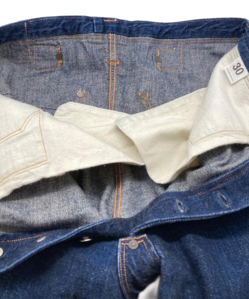 Heller's cafe（ヘラーズカフェ）Heller's cafe (ヘラーズカフェ) シンチバックデニムパンツ インディゴ サイズ:30の古着・服飾アイテム