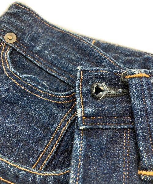 Heller's cafe（ヘラーズカフェ）Heller's cafe (ヘラーズカフェ) シンチバックデニムパンツ インディゴ サイズ:30の古着・服飾アイテム